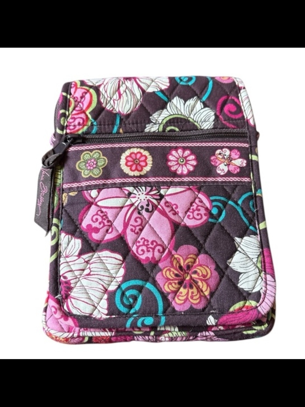 Vera Bradley Mini Hipster Crossbody Purse in the retired "Mod Floral Pink"
